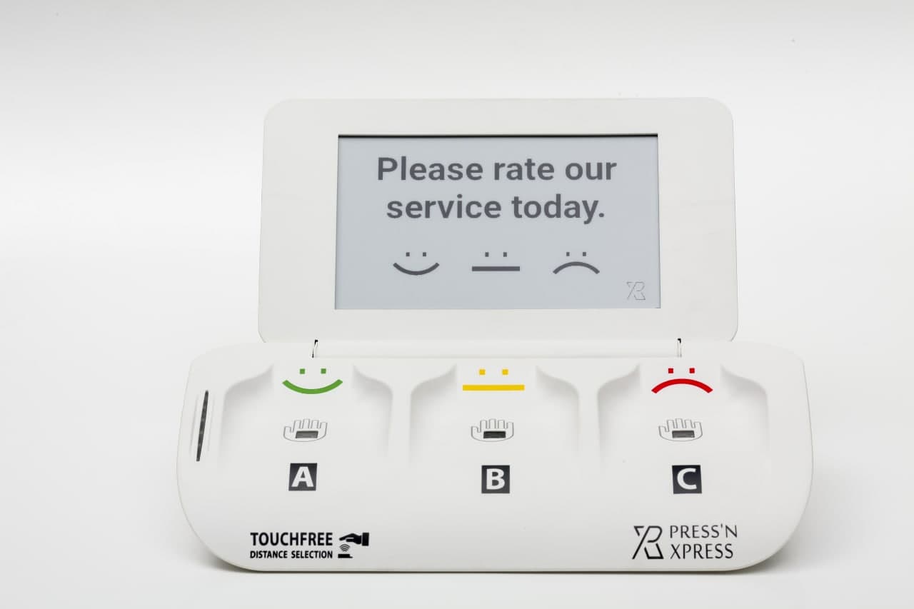 Touchless Feedback Collector for physical touchpoints in Retail