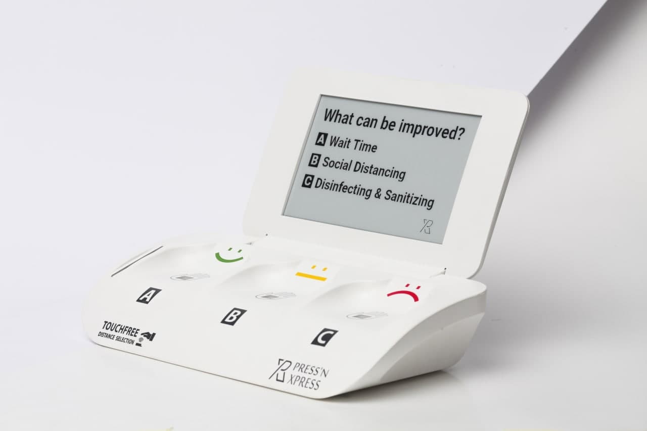 Touchless Feedback Terminal for physical interaction points in Restaurant